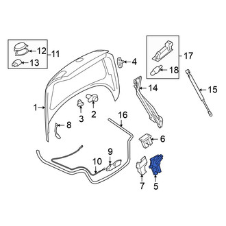 Volkswagen OE - Rear Deck Lid Latch