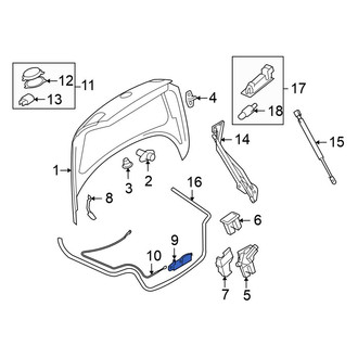 Volkswagen OE - Rear Deck Lid Release Solenoid