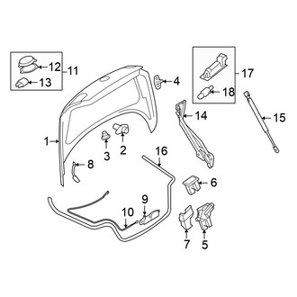 Volkswagen OE - Trunk Lid - Lid & Components