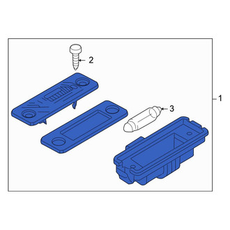 Volkswagen OE - Rear License Plate Light Assembly