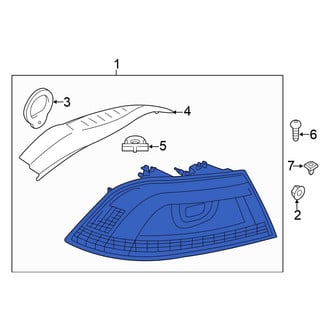Volkswagen OE - Rear Right Outer Tail Light Assembly
