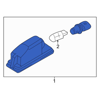 Volkswagen OE - Rear License Plate Light Assembly