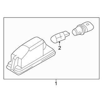 Volkswagen OE - Rear Lamps - License Lamps