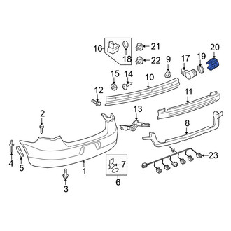 Volkswagen OE - Rear Parking Aid Sensor Housing