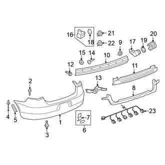 Volkswagen OE - Rear Bumper - Bumper & Components