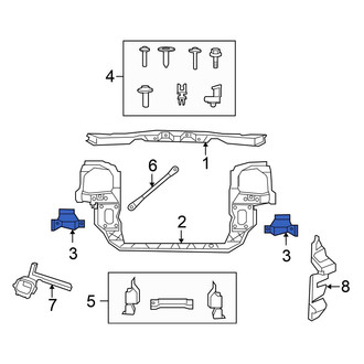 Volkswagen OE - Left Radiator Support Bracket