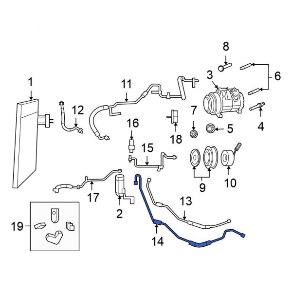 A/C Refrigerant Suction Hose