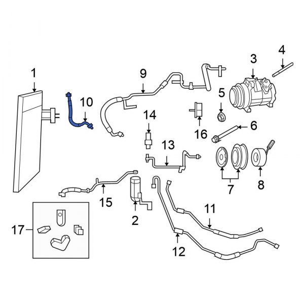 A/C Refrigerant Discharge Hose