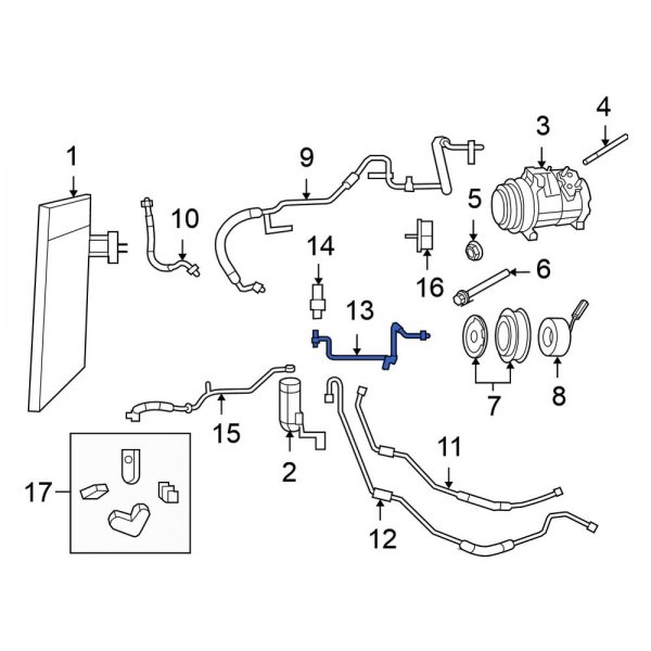 A/C Refrigerant Discharge Hose