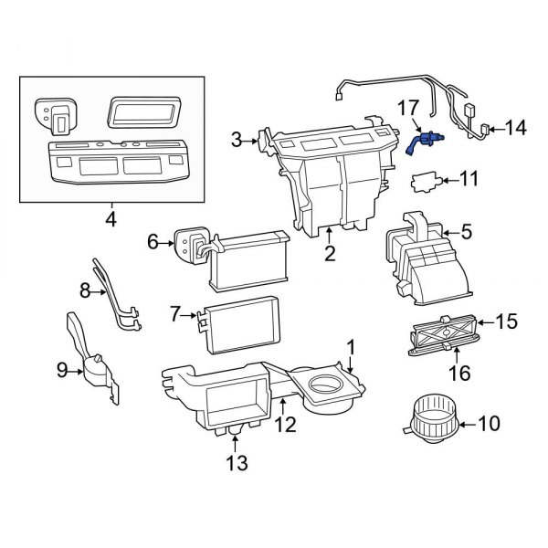 A/C Evaporator Temperature Sensor