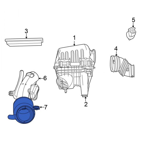 Engine Air Intake Hose Grommet