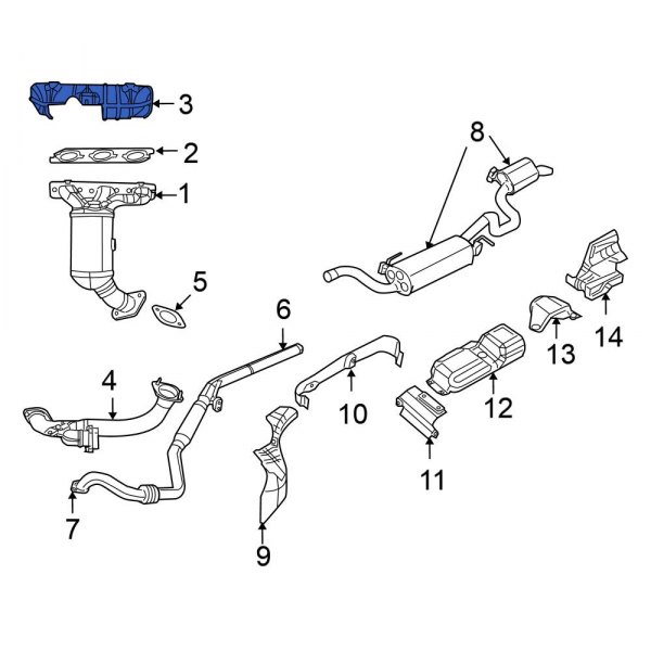 Exhaust Manifold Heat Shield