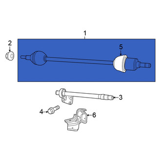 Volkswagen OE - Front Left CV Axle Assembly