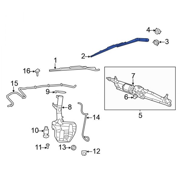 Windshield Wiper Arm