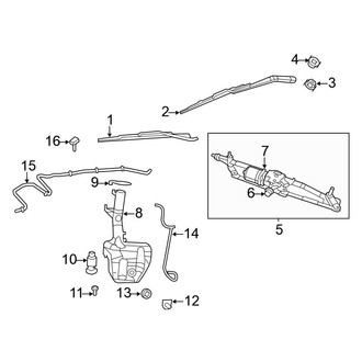 Volkswagen OE - Windshield - Wiper & Washer Components (S / SE / SEL / SEL Premium)