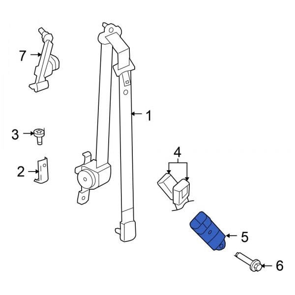 Seat Belt Receptacle