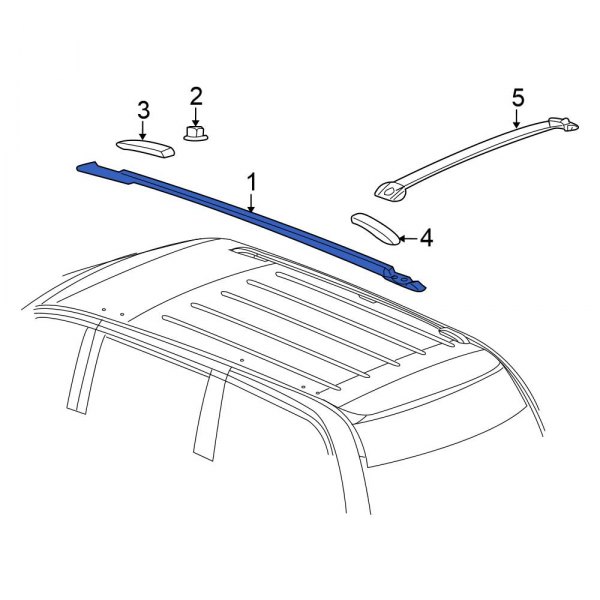 Roof Luggage Carrier Side Rail