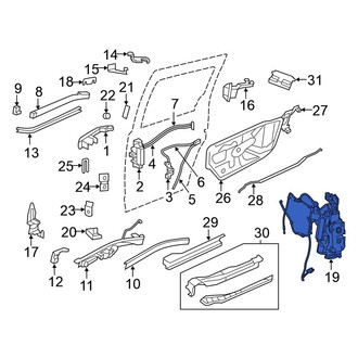 Volkswagen OE - Right Sliding Door Latch