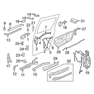 Volkswagen OE - Side Loading Door - Lock & Hardware