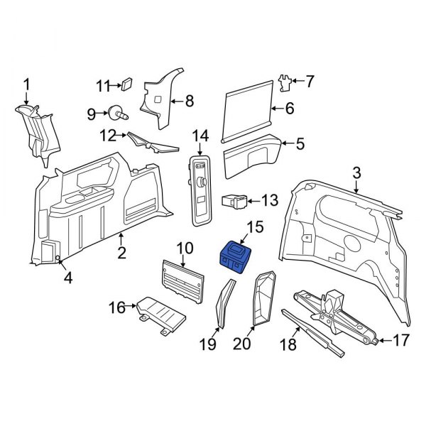 Liftgate Latch Release Switch