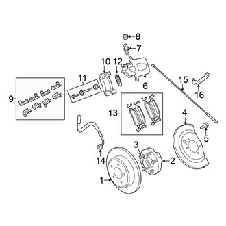 Volkswagen OE - Rear Suspension - Brake Components