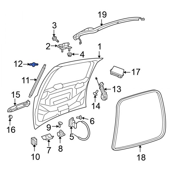 Liftgate Support Strut Holder