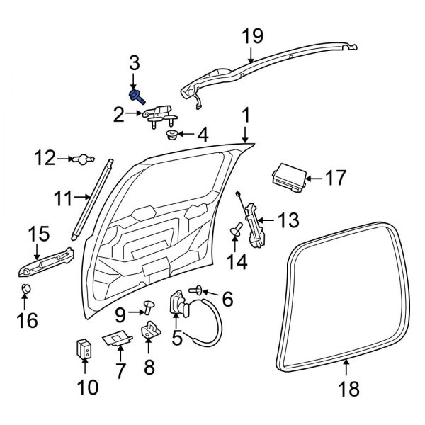 Liftgate Hinge Bolt