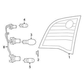 Volkswagen OE - Rear Lamps - Combination Lamps (On Liftgate)