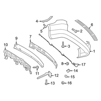 Volkswagen OE - Rear Bumper - Bumper & Components