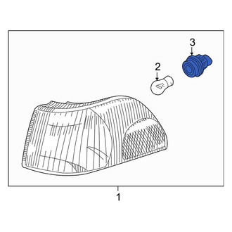 Volvo OE - Front Parking Light Bulb Socket
