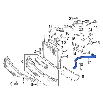 Volvo OE - Lower Radiator Coolant Hose