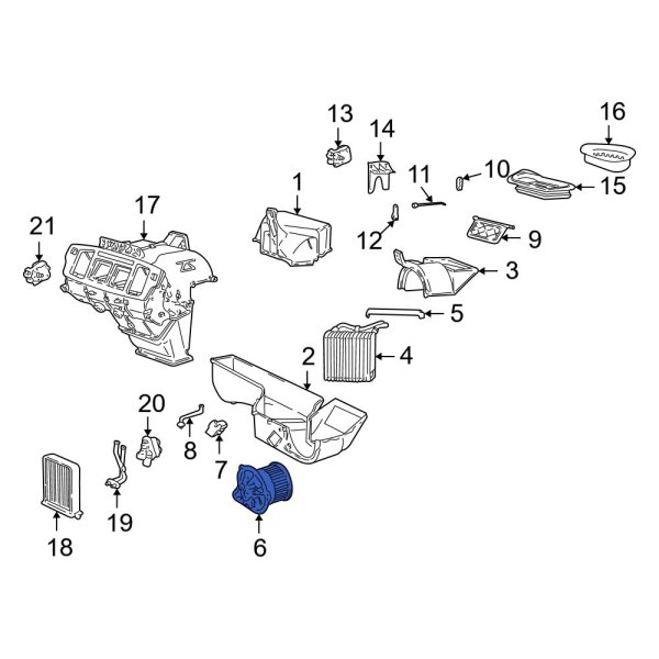 HVAC Blower Motor Assembly