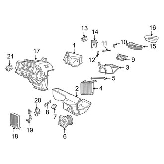 Volvo OE - Air Conditioner & Heater - Evaporator & Heater Components
