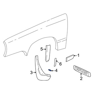 Volvo OE - Front Mud Guard Rivet
