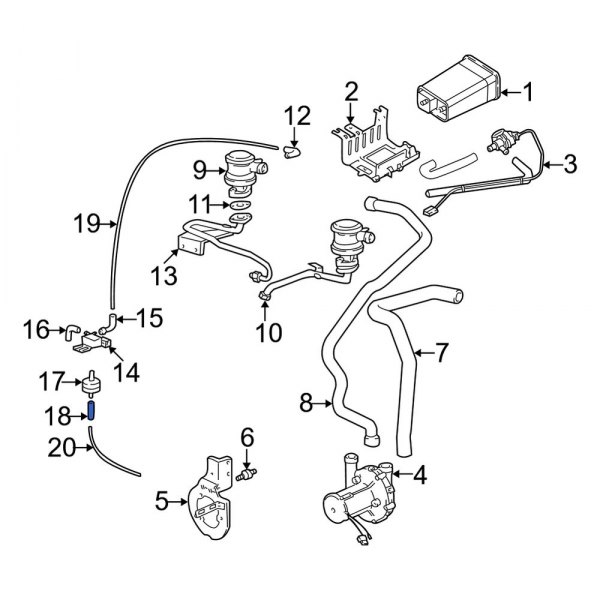 Secondary Air Injection Pump Hose Adapter