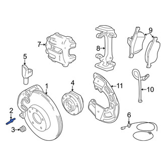 Volvo OE - Front Disc Brake Rotor Guide Pin
