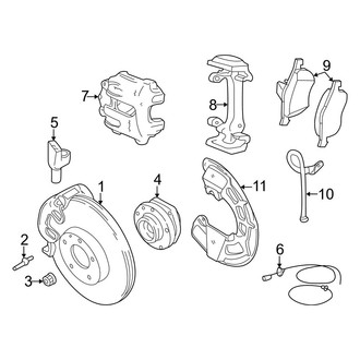 Volvo OE - Front Suspension - Brake Components (Base / AWD / GLT / R / T5 / X/C AWD)
