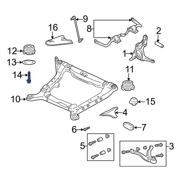 Engine Cradle Bolt