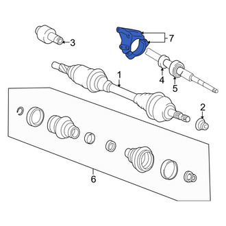 Volvo OE - Front Right CV Axle Shaft Carrier Bearing Cover