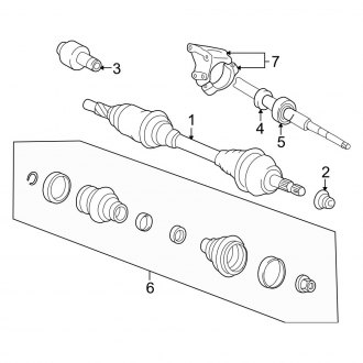 1998 Volvo S70 Driveline Parts | Axles, U-Joints, Hubs — CARiD.com