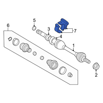 Volvo OE - Front Right CV Axle Shaft Carrier Bearing Cover
