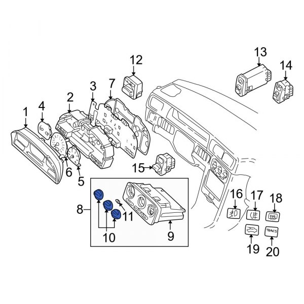 HVAC Heater Control Knob