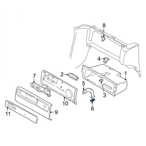 Glove Box Door Bumper