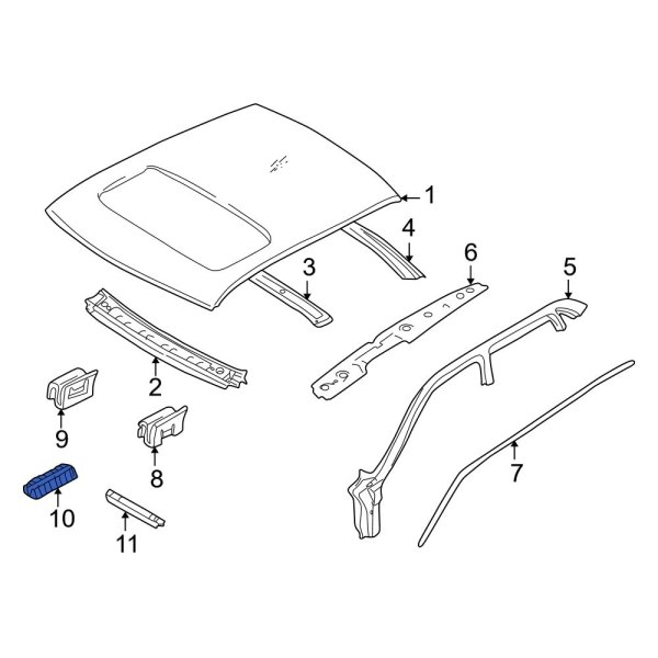 Roof Drip Molding Bracket