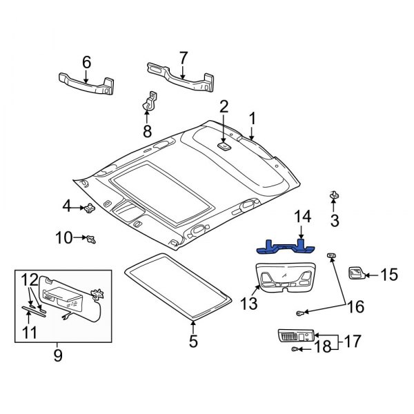 Reading Light Bracket