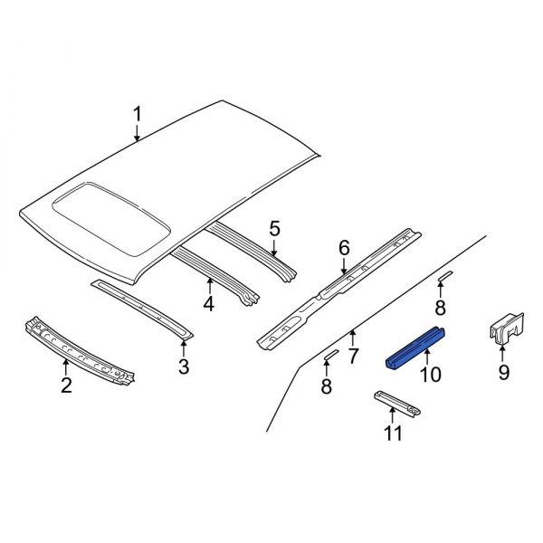 Roof Drip Molding Bracket