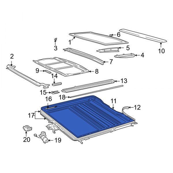 Sunroof Frame