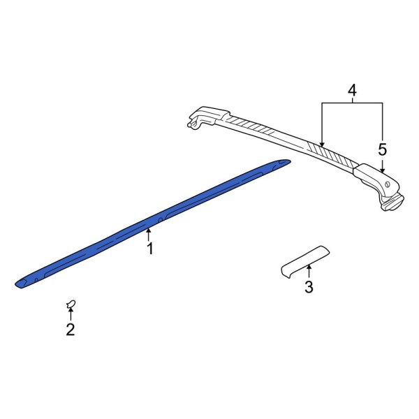 Roof Luggage Carrier Side Rail