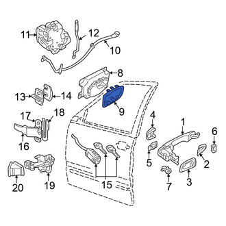 Volvo OE - Rear Interior Door Handle Trim