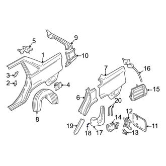 Volvo OE - Quarter Panel Splash Shield Rivet